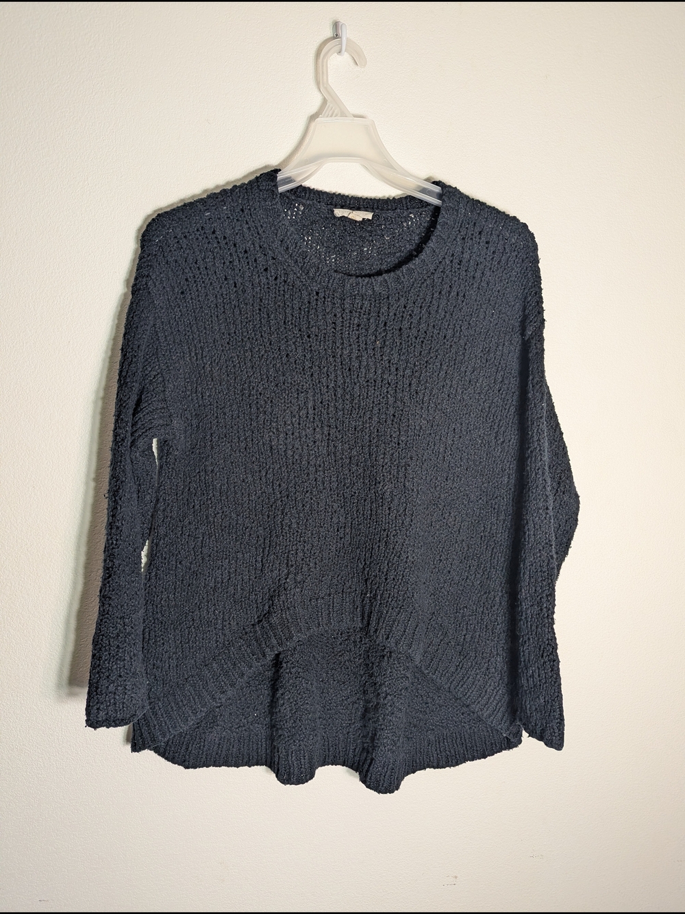 Eileen Fisher Women Sweater 100% Organic Cotton Chunky Quiet Luxury Black Medium